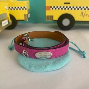 Tiffany & Co. Double Wrap Leather Bracelet